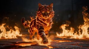 This Burning Cat Will Lock Your Focus 🔥 ⧸⧸ 100 Minutes Psychedelic Minimal Techno