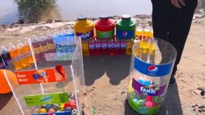 BOOM! Giant Toothpaste Eruption from Balloons of Coca Cola, Orbeez, Pepsi, Fanta, Mtn Dew and Mentos