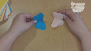 Бабочка из бумаги. Оригами-бабочка🦋(1 способ)