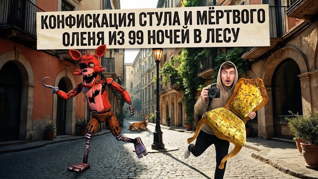 Конфискация Стула и Мертвого Оленя из 99 Ночей в Лесу! - Побег от Блогера Мод на Квинку