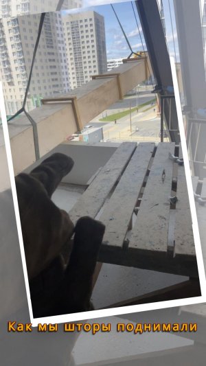 Как мы шторы поднимали