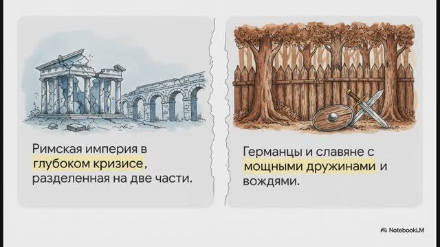История Средних веков 6 класс § 1 От Древности к Средневековью Рим, варвары и христианская Церковь