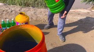 Experiment_ Giant Coca Cola Eruption from Big Fanta, Balloons Soda vs Mentos in Round & Square holes