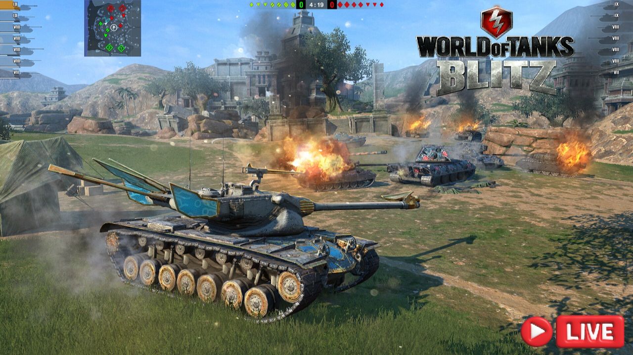 🔴🔥 #wotblitz #ТАНКИ БЛИЦ Вечерний фарм ивента под чаёк ☕