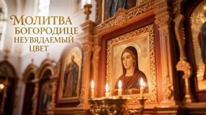 Молитва Богородице неувядаемый цвет болезни отступят