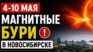 Магнитные бури в Новосибирске с 4 по 10 мая! Когда опять накроет?