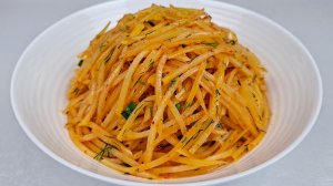 Салат из картофеля по-корейски! Камдича подробный рецепт!
