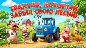 Синий трактор, КОТОРЫЙ ЗАБЫЛ СВОЮ ПЕСНЮ 🎶🚜 | Добрый мультфильм для детей про музыку и память