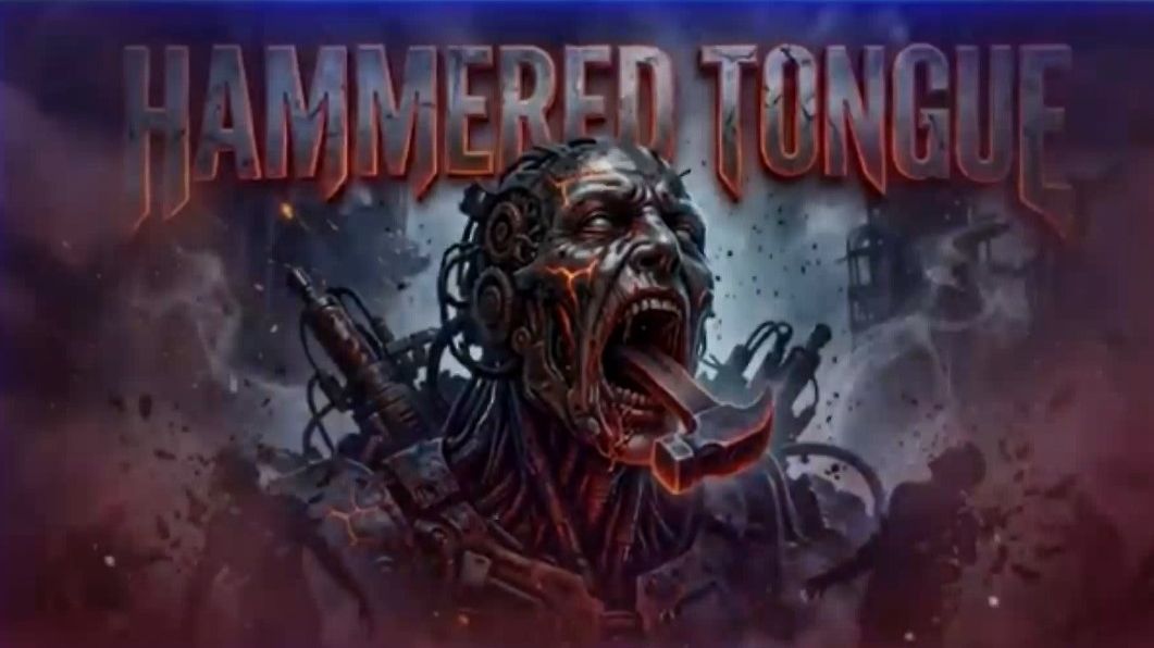 HAMMERED TONGUE Words Are Weapons Industrial Metal Metallic Hammer Intro Distorted Bass