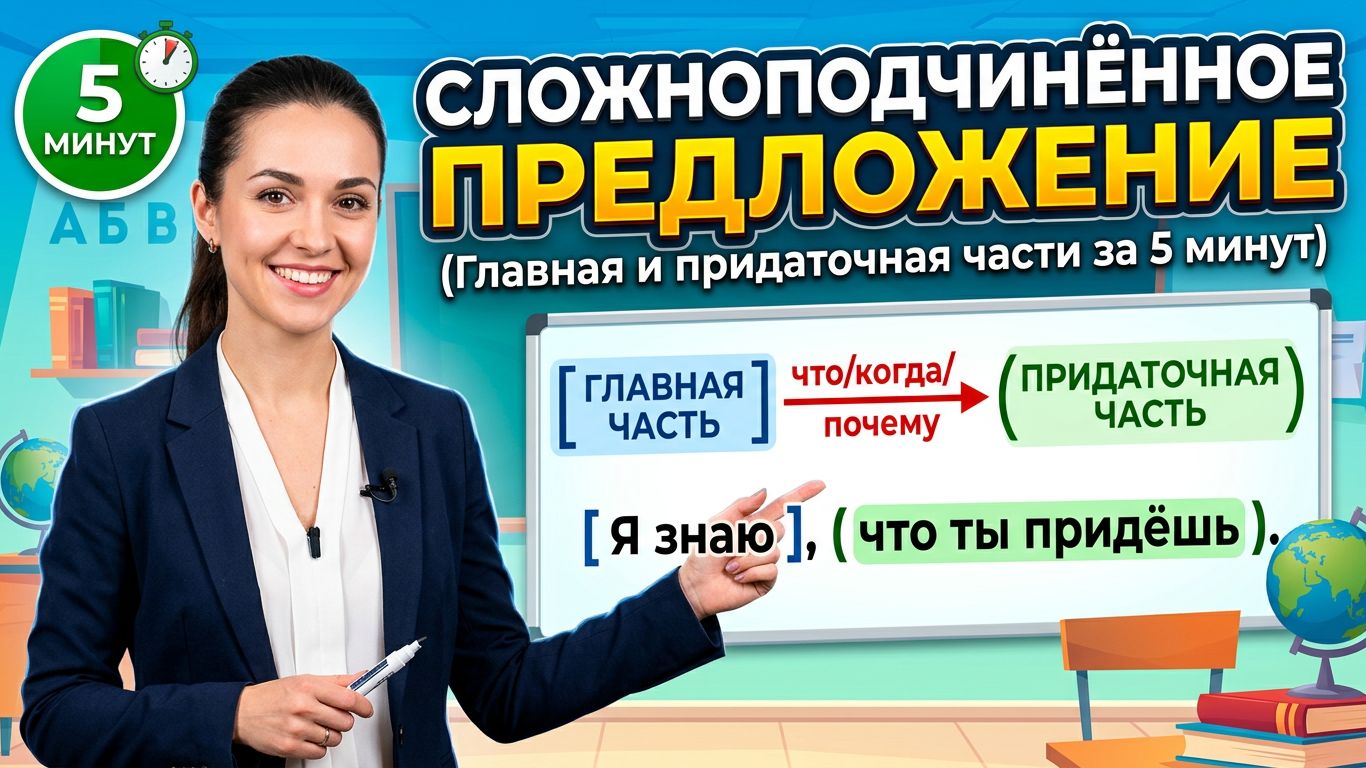 Сложноподчинённое предложение: главная и придаточная части