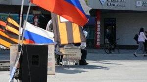 30апр26, чт, пл Калинина. Обращения Патриотов Отечества Новосибирского штаба РОМШ НОД России