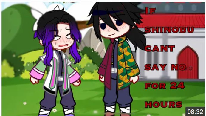 If Shinobu Cant Say No For 24 Hours, Kny, Gacha Club, Giyuushino, Cringe