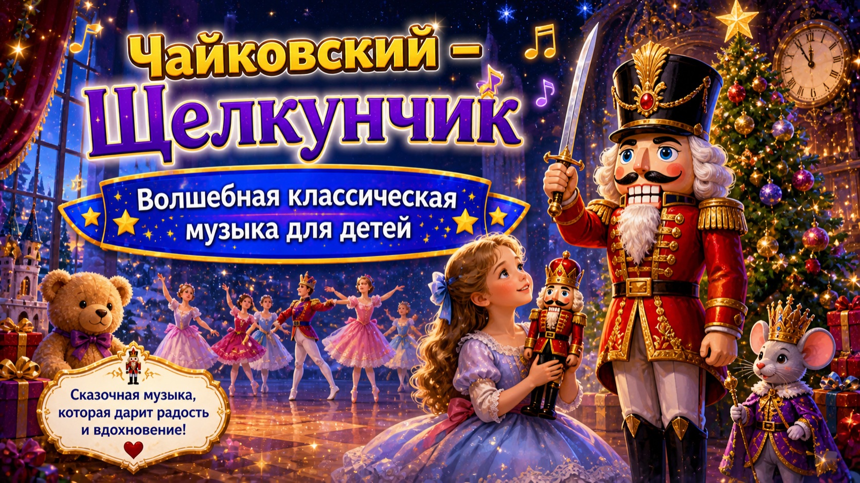 Чайковский – Щелкунчик ✨ Волшебная классическая музыка для детей