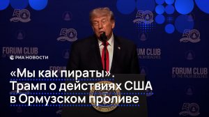 «Мы как пираты». Трамп о действиях США в Ормузском проливе