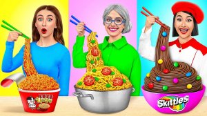 Кулинарный Челлендж# Я против Бабушки # Забавные Лайфхаки с Едой от TeenDO Challenge