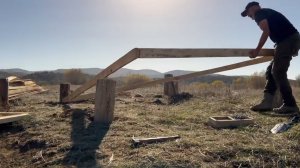 каркасный дом в одиночку своими руками. без электроинструмента