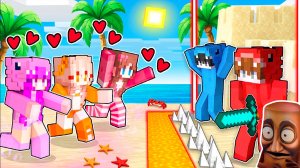 ПРОКЛЯТИЕ ЛЮБВИ против ПУСТЫННОГО ОСТРОВА в Minecraft!