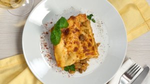 Лазанья с баклажанами