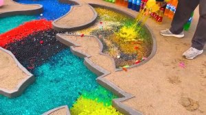 How to make Giant Dragon made with Orbeez, Big Mtn Dew, Fanta, Coca Cola vs Mentos and Popular Sodas