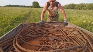БЕРЕГ РЕКИ/УСЕЯН ТРОСАМИ/ЦЕПИ/ЖЕЛЕЗО/МЕТАЛЛ ЕСТЬ/БЕРЁМ ВСЁ/ЧАСТЬ-3 #КопМеталлавлесу #металлокоп