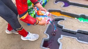 Giant Balloons Eruption from Chess, Big Pepsi, 7up, Mtn Dew, Coca Cola vs Mentos in the Underground