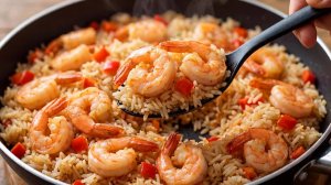 Балуем домашних вкусненьким! Мой фирменный рис с креветками, который всегда получается идеальным