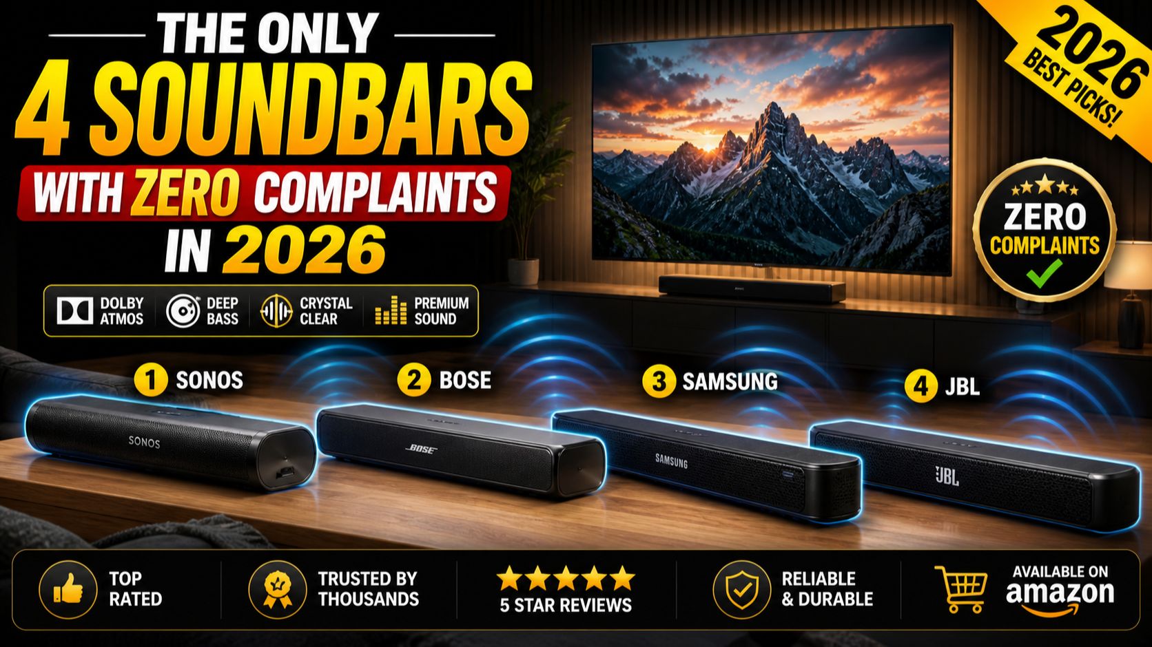 The ONLY 4 Soundbars With ZERO Complaints in 2026 🔊 Best Soundbars Worth Buying!_2 смотреть онлайн