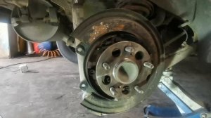 Как снять задний барабан на чери тиго