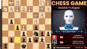 STOCKFISH 18 БЛЕСТЯЩЕ ПОЖЕРТВОВАЛ ЛАДЬЮ ПРОТИВ МАГНУСА КАРЛСЕНА В НОВОЙ ПАРТИИ _ ШАХМАТЫ  на русском