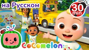 Колёса Автобуса # 30 минут # Сборник # CoComelon на русском — Детские песенки # Мультики для детей