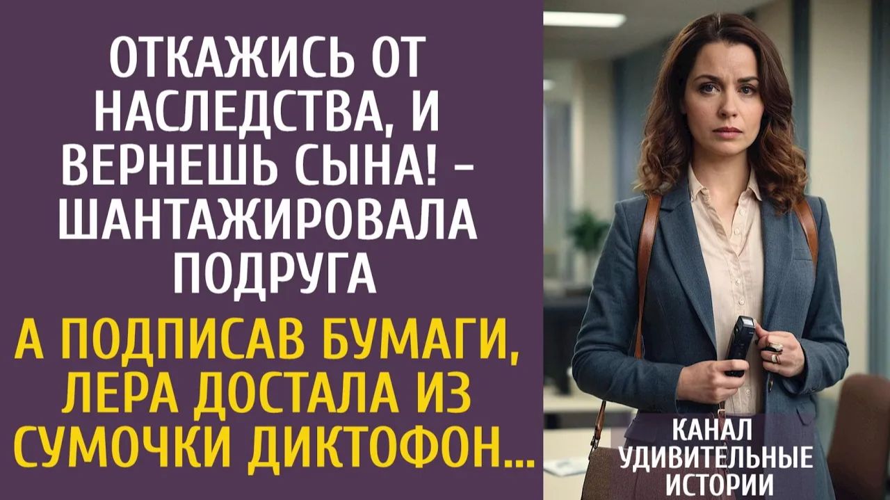 Истории из жизни: Откажись от наследства, и вернешь сына! - шантажировала подруга… А подписав бумаги
