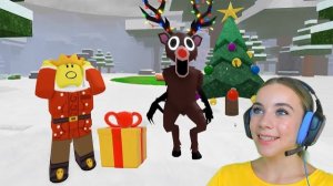 СПАСЛА ЭЛЬФОВ ОТ ОЛЕНЯ НА НОВЫЙ ГОД В 99 ДНЕЙ ВЫЖИВАНИЯ В ЛЕСУ в ROBLOX!