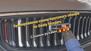 Бронирование камер кругового обзора на Geely Monjaro своими руками. Оклейка камер бронепленкой
