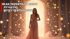 Как перейти на свою лучшую ветку реальности, и чувствовать, что вы идете по этому пути?
