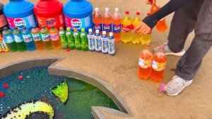 Experiment_ How to make Rainbow SONIC with Big Orbeez, Fanta, Coca Cola vs Mentos and Popular Sodas