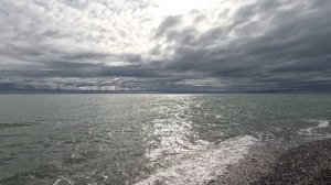 Чёрное море и облака, сияющее Солнце 🌞