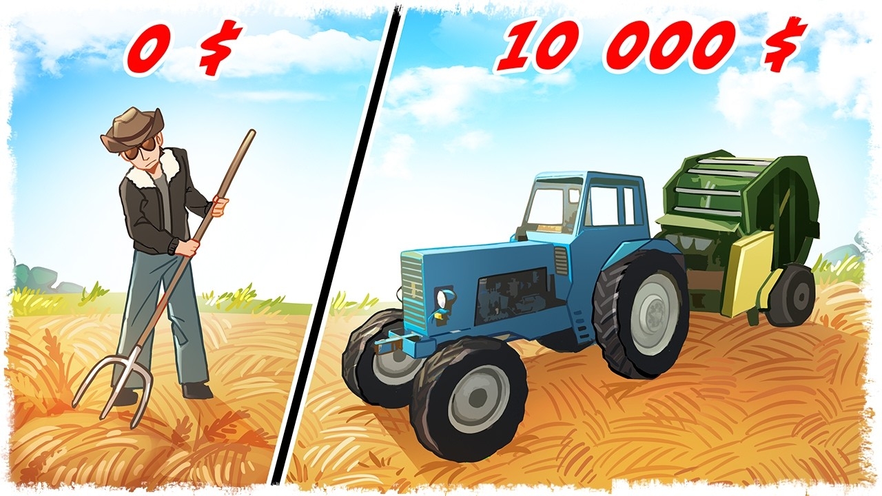 30 МИН ВЫЖИВАНИЯ С 0$ В ДЕРЕВНЕ НА ФЕРМЕ! (Серия: 8)