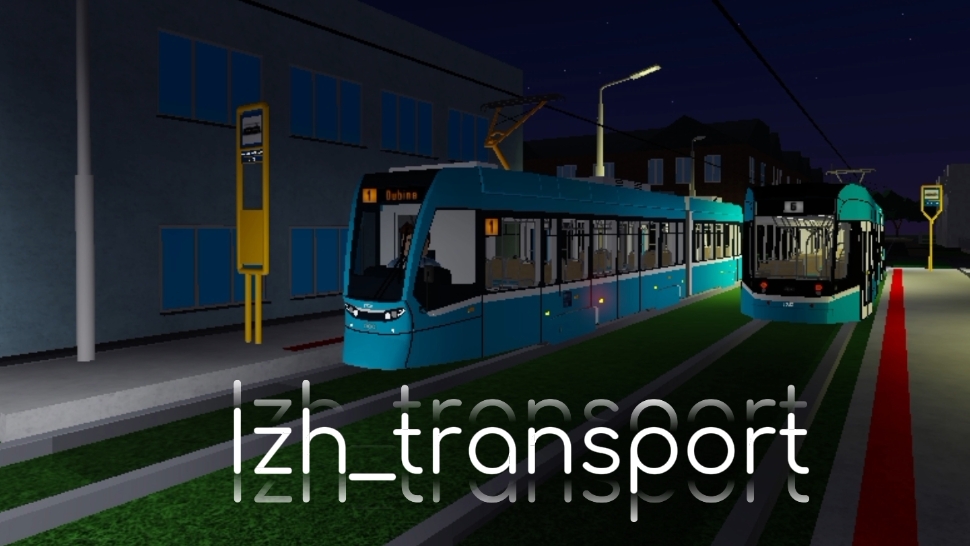 Rails Of Ostrava  I  Roblox  L  Поездка на трамвае Stadler Rail Tango NF2 по маршруту №1