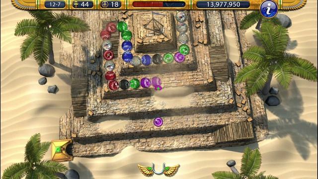 Прохождение игры Luxor 2 HD. 13-ая серия.