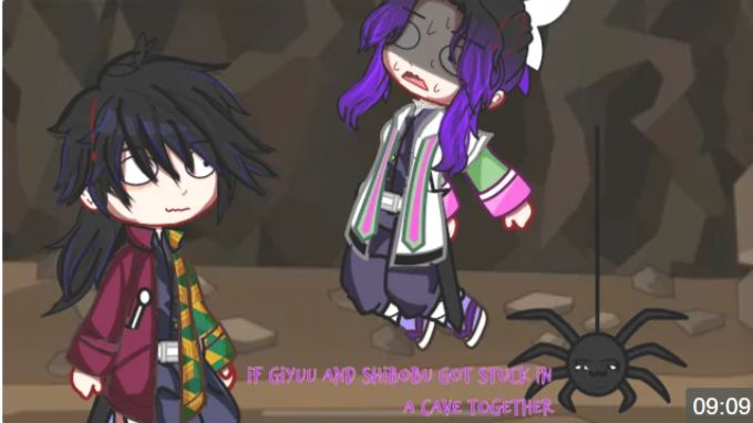 If Giyuu And Shinobu Got Stuck In A Cave Together, Gacha Club, Giyushino, My Au, Kny