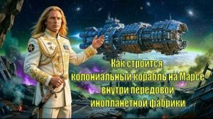 Как строится колониальный корабль на Марсе внутри передовой инопланетной фабрики