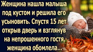 Женщина нашла малыша под кустом и решила его усыновить. Спустя 15 лет открыв дверь…