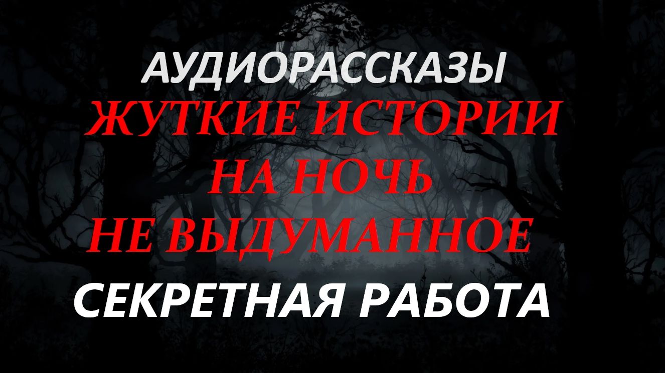 СТРАШНЫЕ РАССКАЗЫ НА НОЧЬ-СЕКРЕТНАЯ РАБОТА