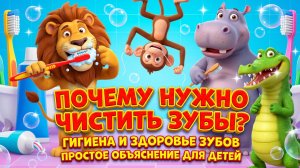 Почему нужно чистить зубы 🦷 Гигиена и здоровье зубов | Простое объяснение для детей
