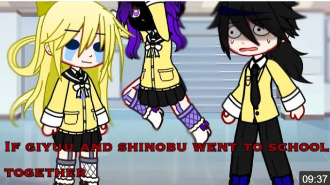If Giyuu And Shinobu Went To School Together, Gacha Club, Kny, Giyuushino