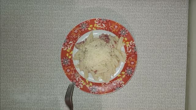 Макароны а ля карбонара /  Macaroni à La Carbonara
