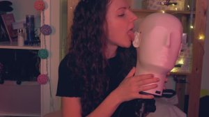 Lady ASMR Ear Licking