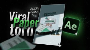 Viral Paper Tear Effect in After Effects (Full Tutorial)