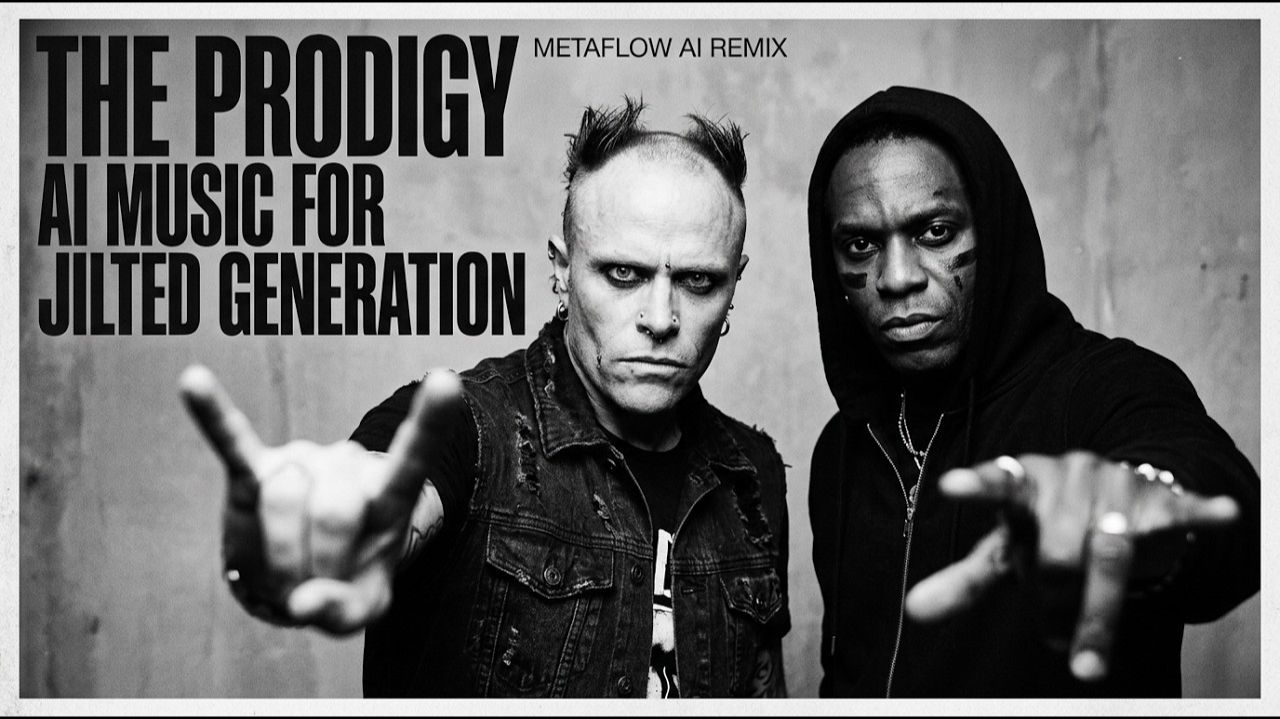 Prodigy - AI Music for Jilted Generation - Inspired Insane 90s Rave Breakbeat _ AI MIX