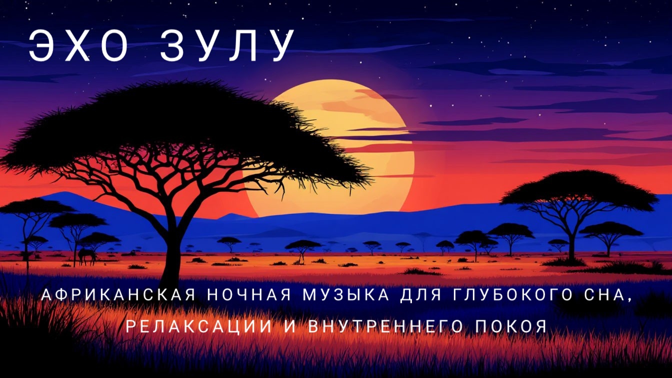 Эхо Зулу — африканская ночная музыка для глубокого сна, релаксации и внутреннего покоя